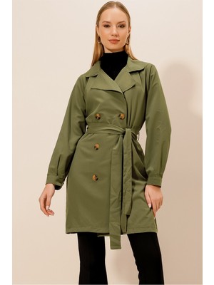 Hakke Kruvaze Yaka Mevsimlik Trenç