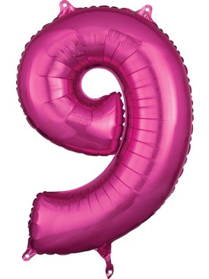 Rooyal Shop Pembe Rakam Folyo Balon 