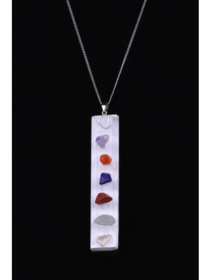 Alibaba Doğaltaş Selenit - Çakra Doğal Taş Kolye