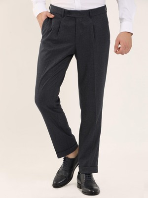 Dufy Lacivert Erkek Slim Fit Pantolon