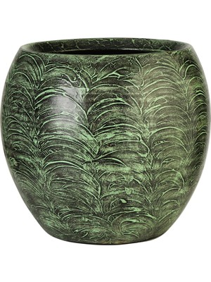 Vitale Olive Seramik Vazo Yeşil 29X26 cm AK.JH0053