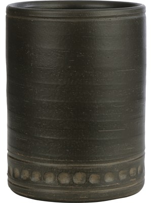 Vitale Brun Seramik Vazo Siyah 15X20 cm AK.JH0069