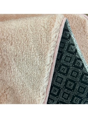 Kaplansoy Carpet 2 Li Banyo Paspası Banyo Halısı Post Peluş 50X80 cm - 50X40 cm
