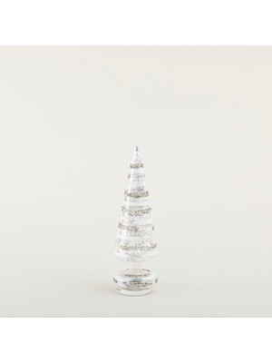 Trago Işıklı Ağaç Dekoratif Obje S Transparan/gumus