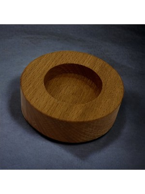 Woodvive Ahşap Tealight Mumluk - Kayın M006