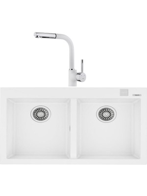 Teka Forsquare 790 Beyaz Evye + Ark 938 Beyaz Batarya Set