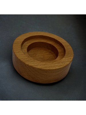 Woodvive Ahşap Tealight Mumluk - Kayın M007