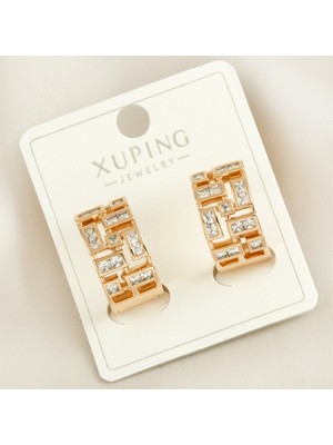 E-Bijuteri Xuping Zirkon Taşlı Lüks Küpe