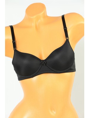 Julude Siyah Kadın Desteksiz Balenli Sütyen P-00001028