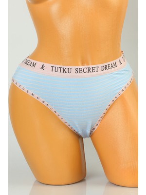 Julude Mavi Tutku Kadın Desenli Külot P-00004982