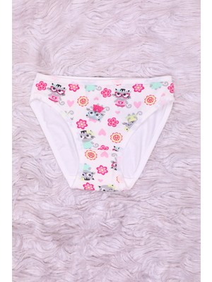 Julude Krem Kız Çocuk Ön Desenli Külot P-00003468