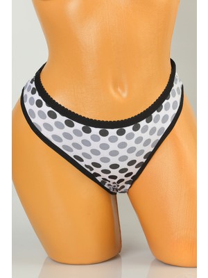 Julude Siyah Tutku Kadın Desenli Külot P-00004984