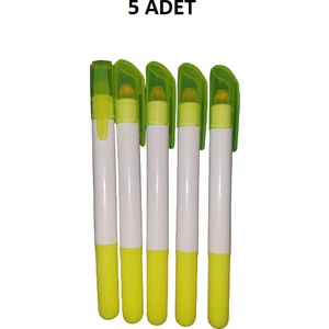 Gts Dry 5 Adet Yüksek Parlak Canlı Sarı Renkli Jel Dry Highlighter Kalem