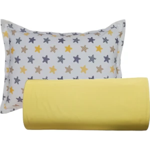 Güllüce Home Tek Kişilik Lastikli Çarşaf & Kırlent Model Yastık Kılıfı