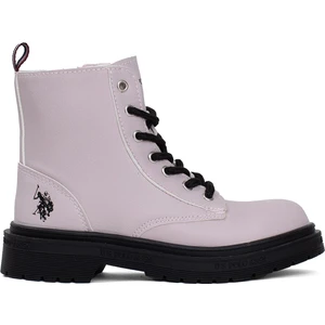 U.S. Polo Assn. 101469762 Trena Filet Kız Çocuk Düz Bot Pudra