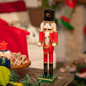 Karaca Home New Year Yılbaşı Nutcracker With Drums 36 cm