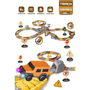 Kayyum Oyuncak Inşaat Tracks 288 Parça Inşaat Temalı Hareketli Raylar Araçlı Full Set 8052