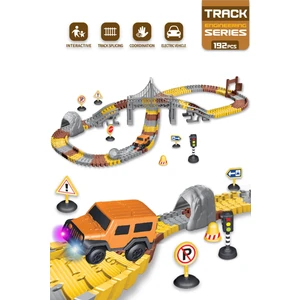 Kayyum Oyuncak Inşaat Tracks 192 Parça Inşaat Temalı Hareketli Raylar Araçlı Köprülü 8051