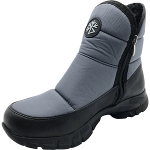 Çiğdem Kundura Çiğdem Kar Botu Kar 1f Unisex  - Gri-Kısafermuarlı-Armalı - 39