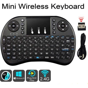 Ata Elektronik Mini Keyboard Ri I8 Air Smart Tv Uyumlu Işıklı Mini Klavye Dokunmatik Mouse Keyboard Mini Keyboard Ri I8 Air Smart Tv Işıklı Mini Klavye Dokunmatik Mouse   Şarj Edilebilir  Bataryalı