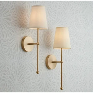 Fico Home Modern Pilli Aplik Eskitme Gold Krem Abajur Tak Kullan