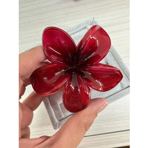 Kırmızı Lotus Çiçeği Mandal Toka