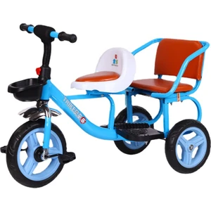 Çocuk Üç Tekerlekli Bisiklet Çift Pedallı Bisiklet Ikiz Bebek Bebek Bisikleti Insanları Taşıyabilir (Yurt Dışından)