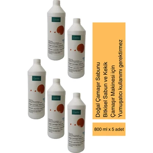 Doğal Çamaşır Deterjanı 800 ml 5'li