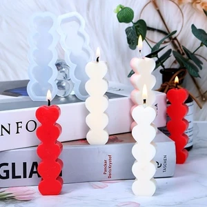 Kalpli Şeffaf Silikon Mum Kalıbı