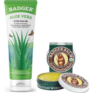 Aloe Vera Jel ve Badger Balm El Kremi Seti
