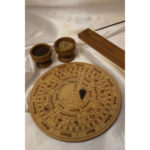 Pandül Sarkaç Tahtası Türkçe Ahşap Doğal Taş Pandül