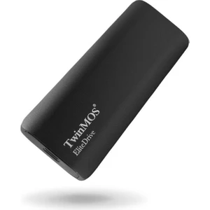 TwinMOS 512GB Taşınabilir Harici SSD USB 3.2/Type-C Siyah (PSSDFGBMED32)