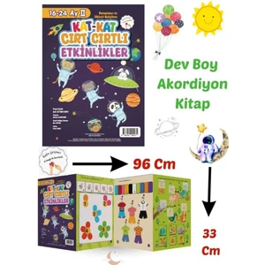 16-24 Ay Cırt Cırtlı Kitap Iı - Dev Boy Akordiyon Kat Kat Cırt Cırtlı Etkinlikler