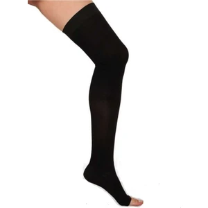 Varimed, Diz Üstü, Orta Basınç (Ccl 2), Siyah, Açık Burun, Varıs Çorabı,