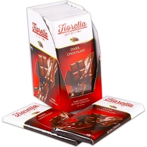Fiorella Bitter Çikolata Tablet 80 Gr. 10'lu (1 Kutu)