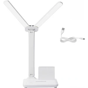 LED Çift Kafa Masa Lambası, Ev / Ofis Için USB Şarjlı Göz Koruma Işıkları ile 32PCS LED Işıklar Masa Lambası (Yurt Dışından)