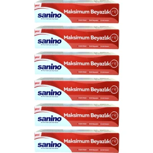 Diş Macunu 75 ml Maksimum Beyazlık x 6 Adet