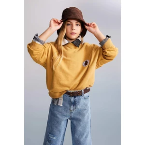 Kız Çocuk Oversize Fit Bisiklet Yaka Sweatshirt A4827A823AU