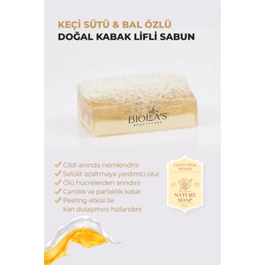 Biolea’s Keçi Sütü Bal Özlü Kabak Lifli Sabun 110 gr