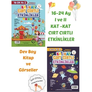 Öğrence Gezegeni 16-24 Ay Cırt Cırtlı Etkinlikler - Akordiyon Kitap Dev Boy I ve Iı Kat Kat Cırt Cırtlı Etkinlikler