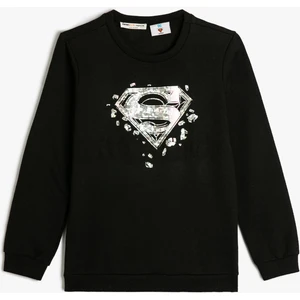 Superman Kapşonlu Sweatshirt Lisanslı Baskılı
