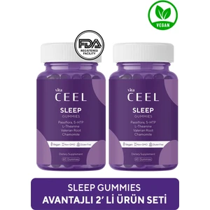 Vita Ceel 2'li Vegan Döngüsüne Yardımcı Vegan Sleep Gummy Vitamin Passiflora, Vitamin B6, L-theanie
