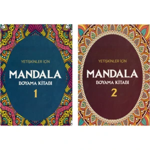 Yetişkinler İçin Mandala Boyama 2 Kitap