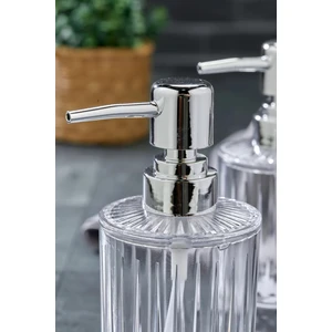 2 Adet 300 ml Sıvı Sabunluk Kristal Banyo Mutfak Sabunluk Seti - Cam Değildir