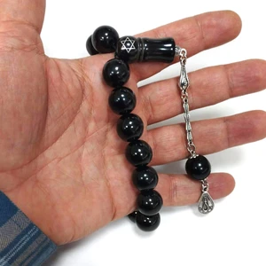 Hz. Süleyman Mührü Desenli Oltu Taşı Efe Maskot Tesbih