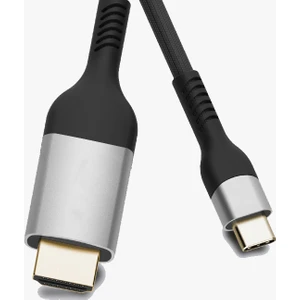 Type-C Uçlu Telefondan Tv Ye Televizyona Görüntü Aktarım Kablosu (1.8mtr) Type-C To HDMI Dönüştürücü