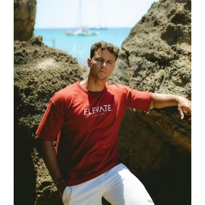 Elevate Oversize Bordo Renk T-Shirt