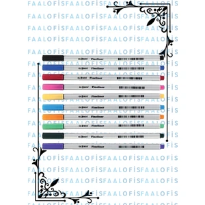 Globo x Fineliner Keçeli Kalem 10 Renk Kaliteli Malzeme Ince Uç
