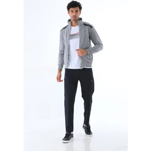 Altınyıldız Classics Erkek Yeşil Anti-pilling Tüylenme Yapmayan Standart Fit Dik Bato Yaka Sweatshirt Polar Ceket