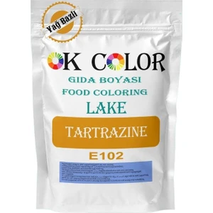 OK Color Lake Tartrazine E102 Sarıyağ Bazlı Toz Gıda Boyası 500 gr